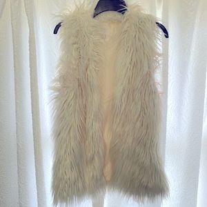 Full Tilt faux fur mid length vest
